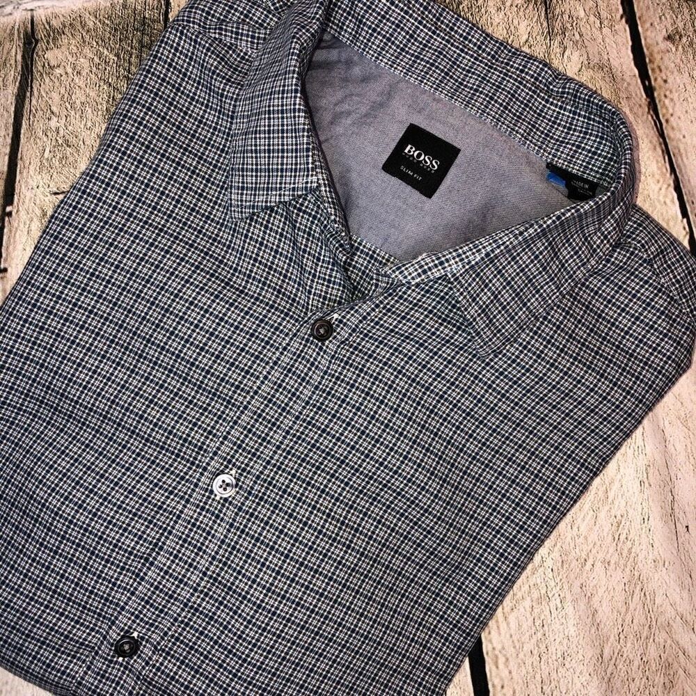 BOSS Black by Hugo Boss | Ronny Slim Fit Dress Shirt | Men’s XL